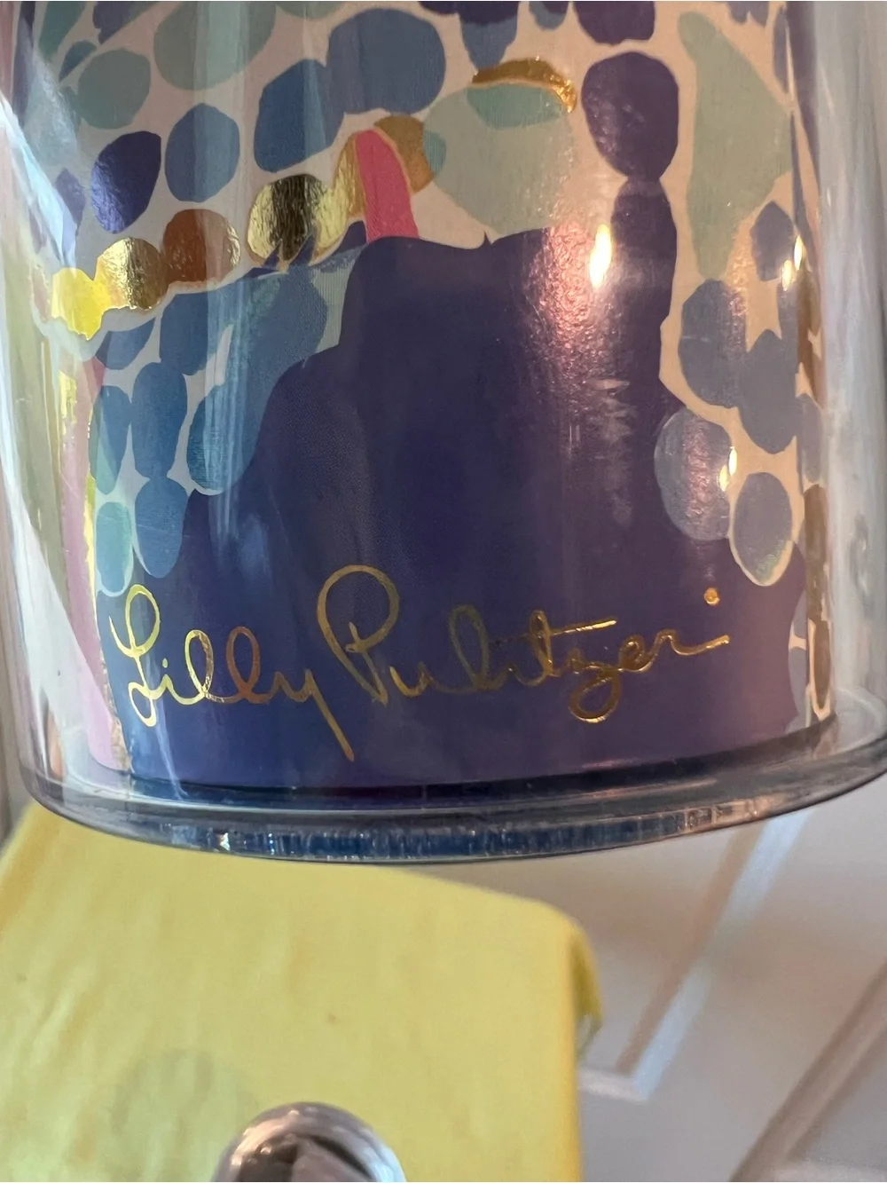 Lilly Pulitzer Blue Multicolor Tumbler & Insulated Wine Cup bundle